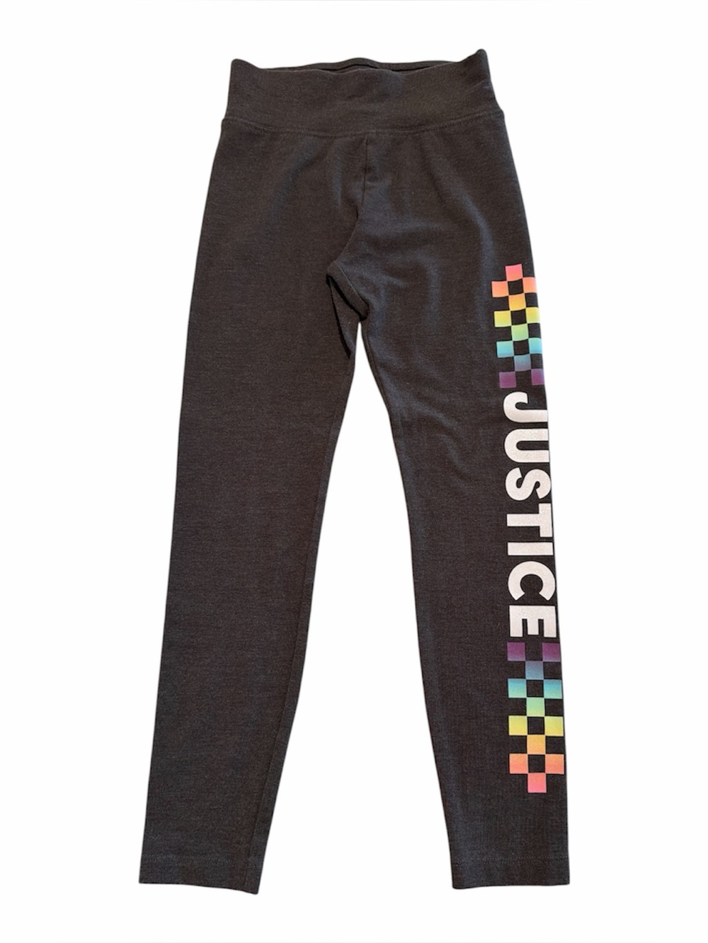 JUSTICE Gray Girls Leggings size small (7/8)